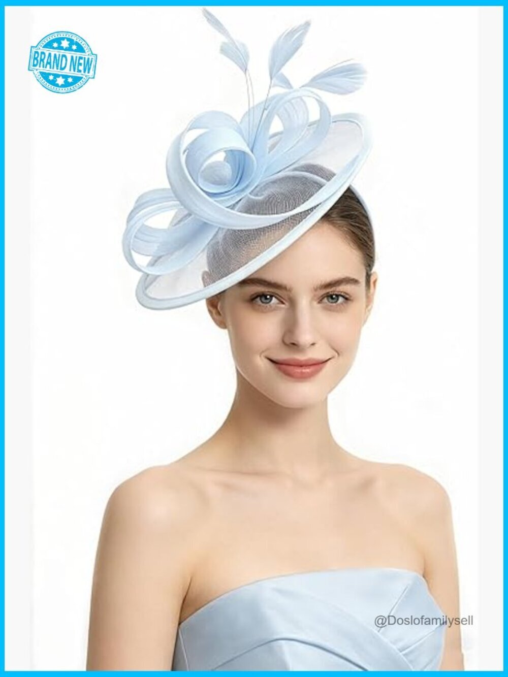 Elegant Fascinator Hat with Feathers and Veil for Wedding Derby Tea Party Hair